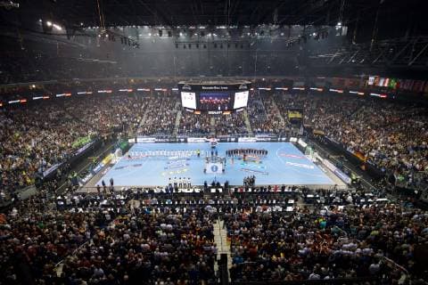 Handball Berlin 10.01.2019 Weltmeisterschaft 2019 Weltmeisterschaften der Männer Gruppe A Deutschland (GER) - Korea (KOR) Mercedes Benz Arena Sportstätte ausverkauft