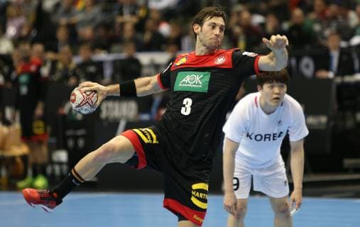 Uwe Gensheimer (Deutschland) beim Eroeffnungsspiel Korea gegen Deutschland der Handball- WM 2019 der Maenner am 10.01.2019 in der Mercedes-Benz Arena in Berlin Handball - WM 2019 - Gruppe A - Korea vs Deutschland