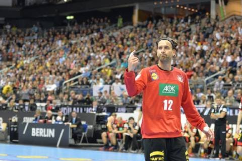 Handball, Herren, Weltmeisterschaft 2019 in Deutschland und Dänemark, Eröffnungsspiel, Deutschland - Korea, TW Silvio Heinevetter (Nr. 12, Deutschland), 10.01.19, Copyright: xMichaelxHundtx xMatthiasxKochx