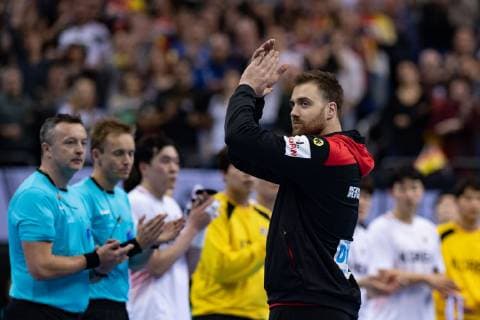 Handball-WM Korea - Deutschland am 10.01.2019 in der Mercedes-Benz Arena in Berlin Man of the Match für Andreas WOLFF ( Deutschland )