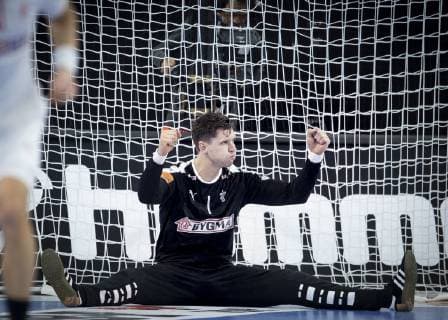 Niklas Landin of Denmark during the men s IHF Handball World Championship WM Weltmeisterschaft match in Group C between Denmark-Chile in Copenhagen , Denmark, on Thursday, Jan. 10, 2019.. , Copenhagen Denmark Copyright: Scanpix LiselottexSabroex COP101 spdk20190110-210451-L