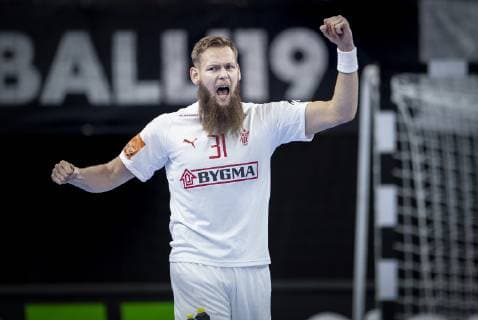 Nikolaj OEris Nielsen of Denmark during the men s IHF Handball World Championship WM Weltmeisterschaft match in Group C between Denmark-Chile in Copenhagen , Denmark, on Thursday, Jan. 10, 2019.. , Copenhagen Denmark Copyright: Scanpix LiselottexSabroex COP101 spdk20190110-210608-L
