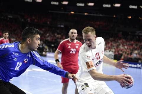 Men s IHF Handball World Championship WM Weltmeisterschaft Group C match between Denmark and Chile in Copenhagen, Denmark, on Thursday, Jan. 10, 2019.. , Copenhagen Copyright: MadsxClausxRasmussenx COP101 spdk20190110-213101-L
