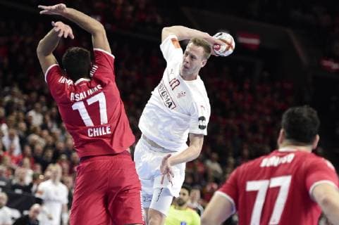 Men s IHF Handball World Championship WM Weltmeisterschaft Group C match between Denmark and Chile in Copenhagen, Denmark, on Thursday, Jan. 10, 2019.. , Copenhagen Copyright: MadsxClausxRasmussenx COP101 spdk20190110-213110-L