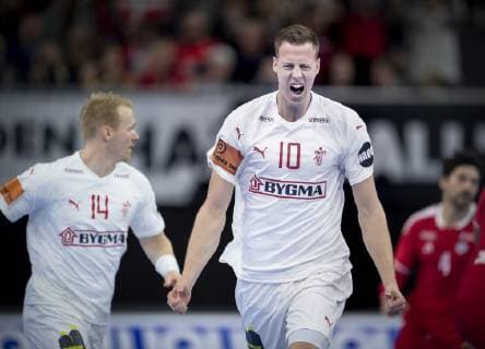 Nikolaj Markussen of Denmark during the men s IHF Handball World Championship WM Weltmeisterschaft match in Group C between Denmark-Chile in Copenhagen , Denmark, on Thursday, Jan. 10, 2019.. , Copenhagen Denmark Copyright: Scanpix LiselottexSabroex COP101 spdk20190110-215132-L