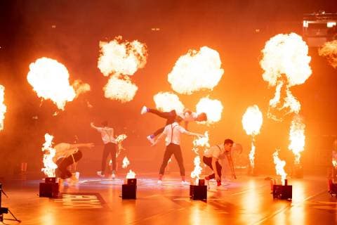 Handball-WM Korea - Deutschland am 10.01.2019 in der Mercedes-Benz Arena in Berlin Show zur Eröffnungsfeier
