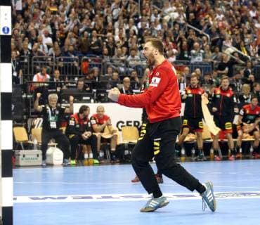 GER, Handball WM 2019, Deutschland vs. Korea 10.01.2019, Mercedes Benz Arena, Berlin, GER, Handball WM 2019, Deutschland vs. Korea, im Bild Andreas Wolff (GER 33)
