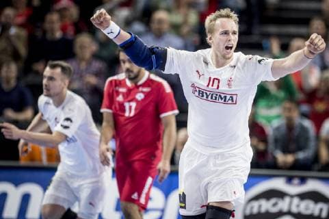 Rene Toft Hansen of Denmark during the men s IHF Handball World Championship WM Weltmeisterschaft Group C match against Chile in Copenhagen, Denmark, on Thursday, Jan. 10, 2019.. , Copenhagen Denmark Copyright: RitzauxScanpix MadsxClausxRasmussenx Cop101 spdk20190110-221111-L