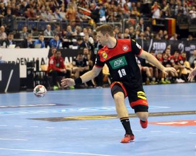 GER, Handball WM 2019, Deutschland vs. Korea 10.01.2019, Mercedes Benz Arena, Berlin, GER, Handball WM 2019, Deutschland vs. Korea, im Bild Martin Strobel (GER 19)