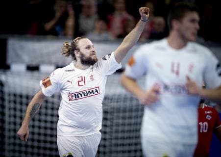 Henrik Moellgaard of Denmark during the men s IHF Handball World Championship WM Weltmeisterschaft match in Group C between Denmark-Chile in Copenhagen , Denmark, on Thursday, Jan. 10, 2019.. , Copenhagen Denmark Copyright: Scanpix LiselottexSabroex COP101 spdk20190110-223301-L