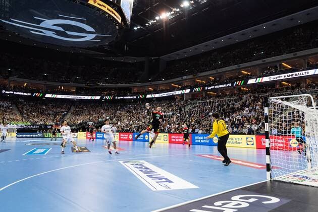 Handball Berlin 10.01.2019 Weltmeisterschaft 2019 Weltmeisterschaften der Männer Gruppe A Deutschland (GER) - Korea (KOR) Mercedes Benz Arena Sportstätte