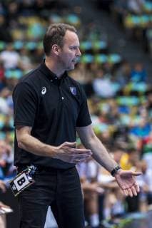 Muenchen, Deutschland 11. Januar 2019: WM 2019 Männer - Gruppe B - Japan vs. Mazedonien Trainer Dagur Sigurdsson (Japan) Muenchen Olympiahalle Bayern Deutschland