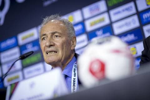 IHF-Praesident Hassan Moustafa. Medientermin der IHF, Handball, IHF Handball Weltmeisterschaft, 10.01.19 Berlin Berlin Germany Mercedes-Benz Arena Copyright: xAgentur54Gradx xFelixxKoenigx