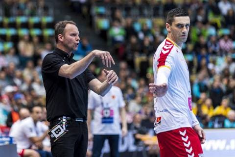 Muenchen, Deutschland 11. Januar 2019: WM 2019 Männer - Gruppe B - Japan vs. Mazedonien Trainer Dagur Sigurdsson (Japan) Gestik Geste gestikuliert Muenchen Olympiahalle Bayern Deutschland