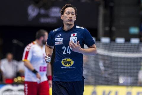 Muenchen, Deutschland 11. Januar 2019: WM 2019 Männer - Gruppe B - Japan vs. Mazedonien Hiroki Shida (Japan) Muenchen Olympiahalle Bayern Deutschland