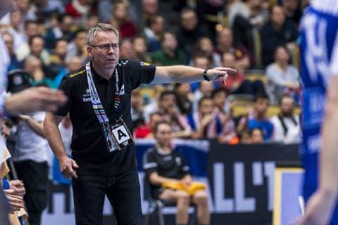 Muenchen, Deutschland 11. Januar 2019: WM 2019 Männer - Gruppe B - Island vs. Kroatien Trainer Gudmundur Gudmundsson (Island) Muenchen Olympiahalle Bayern Deutschland