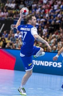 Muenchen, Deutschland 11. Januar 2019: WM 2019 Männer - Gruppe B - Island vs. Kroatien Arnor Gunnarsson (Island) Muenchen Olympiahalle Bayern Deutschland