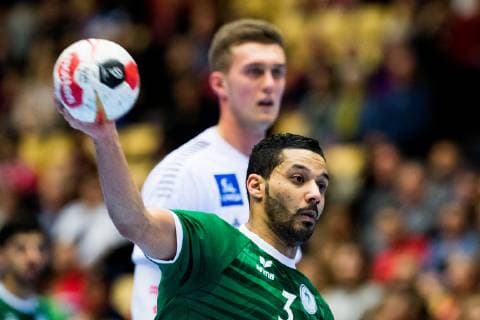 Handball WM, Saudi-Arabien - Österreich 190111 Abdullah Alabbas of Saudi Arabia during the 2019 IHF World Championship WM Weltmeisterschaft match between Saudi Arabia and Austria on January 11, 2019 in Herning. Photo: Jon Olav Nesvold BILDBYRN kod JE 160393 Copyright: JONxOLAVxNESVOLD BB190111JE056