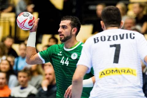 Handball WM, Saudi-Arabien - Österreich 190111 Mahdi Alsalem of Saudi Arabia during the 2019 IHF World Championship WM Weltmeisterschaft match between Saudi Arabia and Austria on January 11, 2019 in Herning. Photo: Jon Olav Nesvold BILDBYRN kod JE 160393 Copyright: JONxOLAVxNESVOLD BB190111JE065