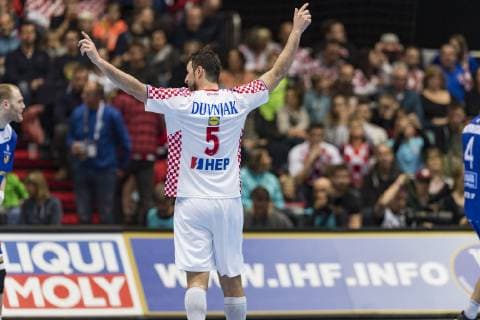 Sport Bilder des Tages Island vs. Kroatien, Handball Weltmeisterschaft 2019, Fans, Â