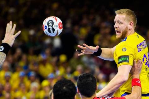 Handball WM, Ägypten - Schweden 190111 Jim Gottfridsson of Sweden during the IHF World Handball Championship match between Egypt and Sweden on January 11, 2019 in Copenhagen. Photo: Ludvig Thunman BILDBYRN kod LT 35574 Copyright: LUDVIGxTHUNMAN BB190111LT052