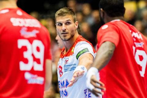 Handball WM, Tunesien - Norwegen 190111 Bjarte Myrhol of Norway during the 2019 IHF World Championship WM Weltmeisterschaft match between Tunisia and Norway on January 11, 2019 in Herning. Photo: Jon Olav Nesvold BILDBYRN kod JE 160394 Copyright: JONxOLAVxNESVOLD BB190111JE137