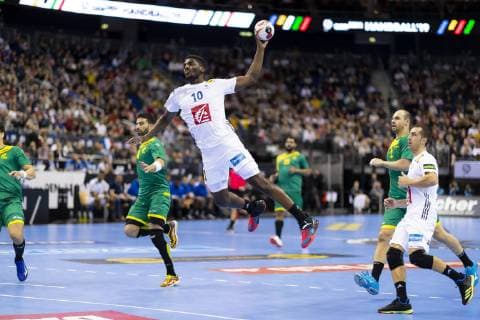 Handball WM, Brasilien - Frankreich Dika Mem (Nr. 10, Frankreich) im Konter. Brasilien vs. Frankreich, Vorrunde, Handball, IHF Handball Weltmeisterschaft, 11.01.19 Berlin Berlin Germany Mercedes-Benz-Arena Copyright: xAgentur54Gradx xFelixxKoenigx