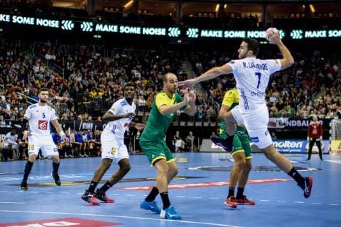 Handball WM, Brasilien - Frankreich Deutschland vs Korea, Handball Weltmeisterschaft 2019, 10.01.2019 Romain Lagarde (FRA 7) beim Spiel zwischen Brasilien und Frankreich bei der Handball Weltmeisterschaft in Berlin am 11.01.2019, , Berlin BER Germany Mercedes-Benz-Arena