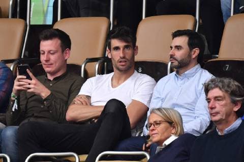 Handball WM, Bahrain - Spanien Javi (Javier) MARTINEZ (Bayern Muenchen,Mitte) als Zuschauer auf der Tribuene. Vorrunde Gruppe B, Bahrain (BRN)-Spanien (ESP), am 11.01.2019 in