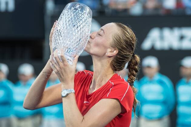 Sport Themen der Woche KW02 Sport Bilder des Tages Petra Kvitova of Czech Republic wins the Final 1-6 7-5 7-6 against Ashleigh Barty of Australia at the 2019 Sydney International at the NSW Tennis Centre, Sydney, Australia on 12 January 2019. Copyright: xPeterxDovganx 22530470