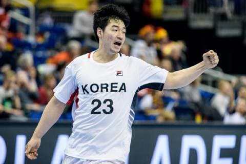 Handball WM, Russland - Korea Russland vs Korea, Handball Weltmeisterschaft 2019, 12.01.2019 Kwangsoon Park (COR 23) beim Spiel zwischen Russland und Korea bei der Handball Weltmeisterschaft in Berlin am 12.01.2019, , Berlin BER Germany Mercedes-Benz-Arena