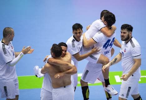 Handball WM, Österreich - Chile DK: 20190112, Herning, Danmark: 2019 IHF Verdensmesterskabet i handbold i Tyskland Danmark i Jyske Bank Boxen, Herning: ¯strig-Chile. Chile vinder Foto: Lars M¿ller UK: 20190112, Herning, Denmark: 2019 IHF Handball World Championship WM Weltmeisterschaft in Germany and Denmark. Jyske Bank Boxen, Herning. Austria-Chile. 