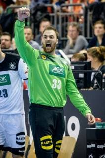 Handball WM, Deutschland - Brasilien Deutschland vs Brasilien, Handball Weltmeisterschaft 2019, 12.01.2019 Torwart Andreas Wolff (GER 33) beim Spiel zwischen Deutschland und Brasilien bei der Handball Weltmeisterschaft in Berlin am 12.01.2019, , Berlin BER Germany Mercedes-Benz-Arena