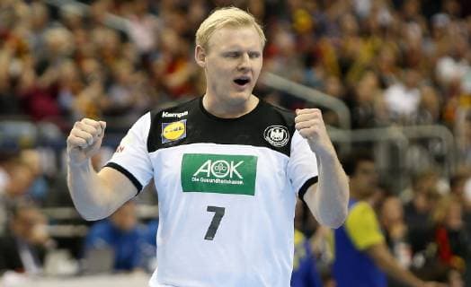 Handball WM, Deutschland - Brasilien Patrick Wiencek (Deutschland) jubelt beim Spiel Deutschland gegen Brasilien der Handball- WM 2019 der Maenner am 12.01.2019 in der Mercedes-Benz Arena in Berlin Handball - WM 2019 - Gruppe A - Deutschland - Brasilien