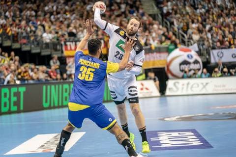 23 Steffen Fäth (Deutschland), Deutschland vs. Brasilien, Weltmeisterschaft, Handball, Männer, 12.01.2019 Deutschland vs. Brasilien, Weltmeisterschaft, Handball, Männer, 12.01.2019 Berlin Copyright: xEIBNER MichaelxSchmidtx EP_MST