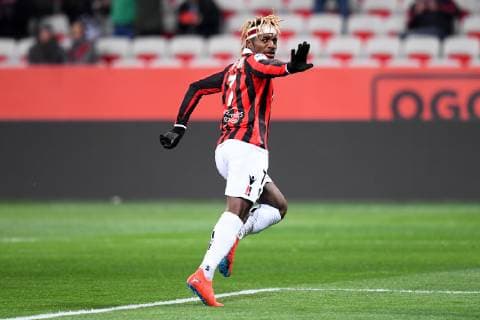 07 ALLAN SAINT MAXIMIN (NICE) - JOIE FOOTBALL : Nice vs Bordeaux - Ligue 1 Conforama - 12 01 2019 FEP Panoramic 