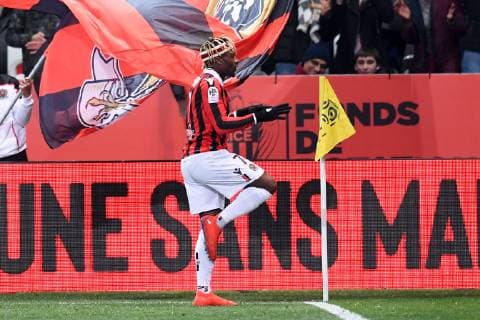 07 ALLAN SAINT MAXIMIN (NICE) - JOIE FOOTBALL : Nice vs Bordeaux - Ligue 1 Conforama - 12 01 2019 FEP Panoramic 