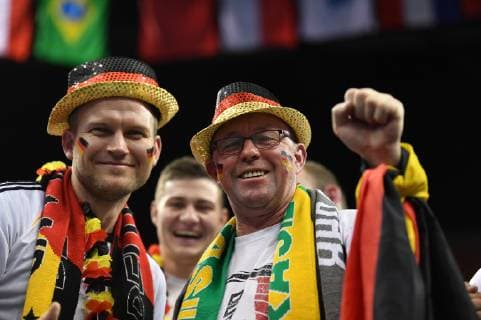 Fans für Deutschland Deutschland-Brasilien Germany-Brazil Brasilia-France IHF Handball Weltmeisterschaft 2019, Hanball World Championship WM Weltmeisterschaft 2019, Herren, Männer, Maenner, men, Handball, Deutschland, Germany, Vorrunde, Gruppe A, group A Berlin, 12.1.2019