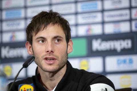 Uwe Gensheimer (Nr. 3, Deutschland) waehrend der Pressekonferenz. Pressekonferenz des DHB, Handball, IHF Handball Weltmeisterschaft, 13.01.19 Berlin Berlin Germany AOK Bundeszentrale Copyright: xAgentur54Gradx xFelixxKoenigx