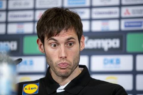 Sport Bilder des Tages Uwe Gensheimer (Nr. 3, Deutschland) waehrend der Pressekonferenz. Pressekonferenz des DHB, Handball, IHF Handball Weltmeisterschaft, 13.01.19 Berlin Berlin Germany AOK Bundeszentrale Copyright: xAgentur54Gradx xFelixxKoenigx
