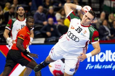 Handball WM, Ungarn - Angola 190113 Richard Bodo of Hungary during the IHF World Handball Championship match between Hungary and Angola on January 13, 2019 in Copenhagen. Photo: Ludvig Thunman BILDBYRN kod LT 35576 Copyright: LUDVIGxTHUNMAN BB190113LT008