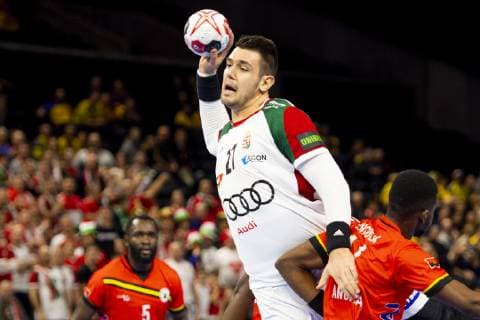 Handball WM, Ungarn - Angola 190113 Bence Banhidi of Hungary during the IHF World Handball Championship match between Hungary and Angola on January 13, 2019 in Copenhagen. Photo: Ludvig Thunman BILDBYRN kod LT 35576 Copyright: LUDVIGxTHUNMAN BB190113LT009