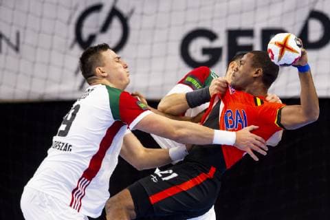 Handball WM, Ungarn - Angola 190113 Adelino Pestana of Angola during the IHF World Handball Championship match between Hungary and Angola on January 13, 2019 in Copenhagen. Photo: Ludvig Thunman BILDBYRN kod LT 35576 Copyright: LUDVIGxTHUNMAN BB190113LT010