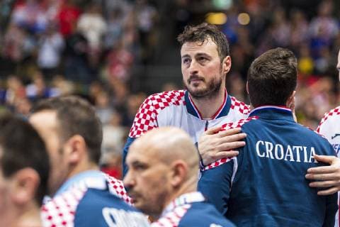 Sport Bilder des Tages Muenchen, Deutschland 13. Januar 2019: WM 2019 Männer - Gruppe B - Kroatien vs. Japan Domagoj Duvnjak (Kroatien THW Kiel) Muenchen Olympiahalle Bayern Deutschland