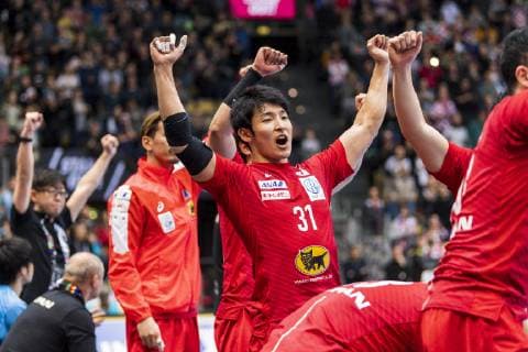 Muenchen, Deutschland 13. Januar 2019: WM 2019 Männer - Gruppe B - Kroatien vs. Japan Tatsuki Yoshino (Japan) Muenchen Olympiahalle Bayern Deutschland