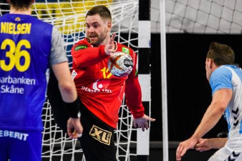 Handball WM, Schweden - Argentinien 190113 Goalkeeper Andreas Palicka of Sweden during the IHF World Handball Championship match between Sweden and Argentina on January 13, 2019 in Copenhagen. Photo: Ludvig Thunman BILDBYRN kod LT 35577 Copyright: LUDVIGxTHUNMAN BB190113LT069