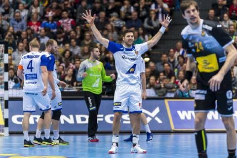 Muenchen, Deutschland 13. Januar 2019: WM 2019 Männer - Gruppe B - Spanien vs. Island Olafur Gustafsson (Island) Muenchen Olympiahalle Bayern Deutschland