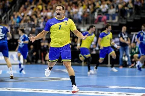 Serbien vs Brasilien, Handball Weltmeisterschaft 2019, 14.01.2019 Jose Toledo (BRA 7) beim Spiel zwischen Serbien und Brasilien bei der Handball Weltmeisterschaft in Berlin am 14.01.2019, , Berlin BER Germany Mercedes-Benz-Arena