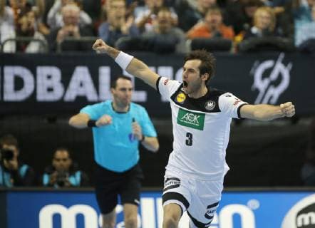 HANDBALL - WM 2019 - RUSSIA vs. GERMANY - 14.01.2019, GRUPPE A - RUSSLAND vs. DEUTSCHLAND, Uwe Gensheimer (GER), rene vigneron Â© rscp-photo.net,