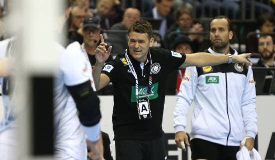 Bundestrainer Christian Prokop (Deutschland) ruft seinem Team zu beim Spiel Russland gegen Deutschland der Handball- WM 2019 der Maenner am 14.01.2019 in der Mercedes-Benz Arena in Berlin Handball - WM 2019 - Gruppe A - Deutschland - Russland